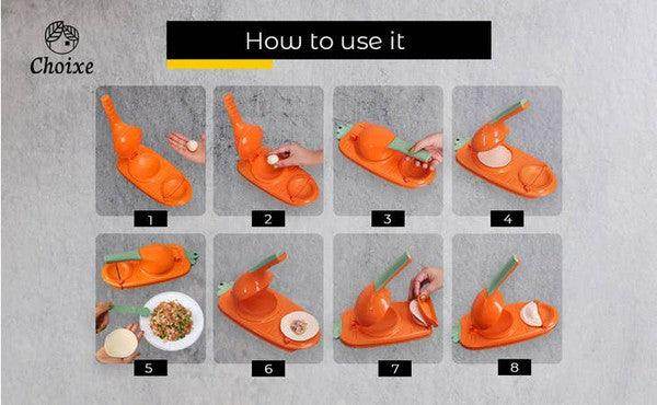 Kitchenware 2-in-1 Dough Press Dumpling Empanada Maker - VacationGrabs