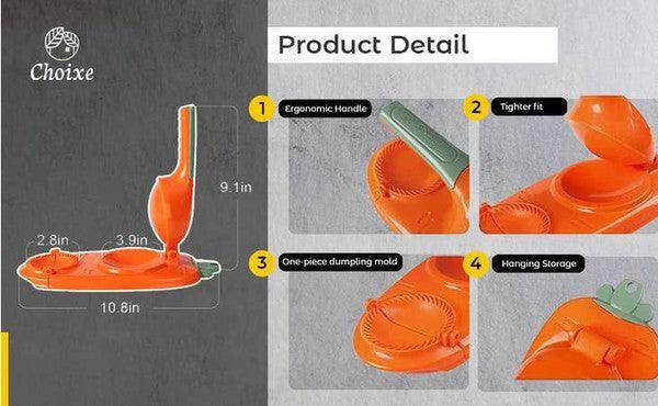 Kitchenware 2-in-1 Dough Press Dumpling Empanada Maker - VacationGrabs