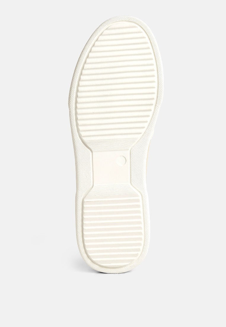 Baskets en cuir bicolore Kjaer
