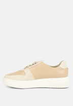 Baskets en cuir bicolore Kjaer