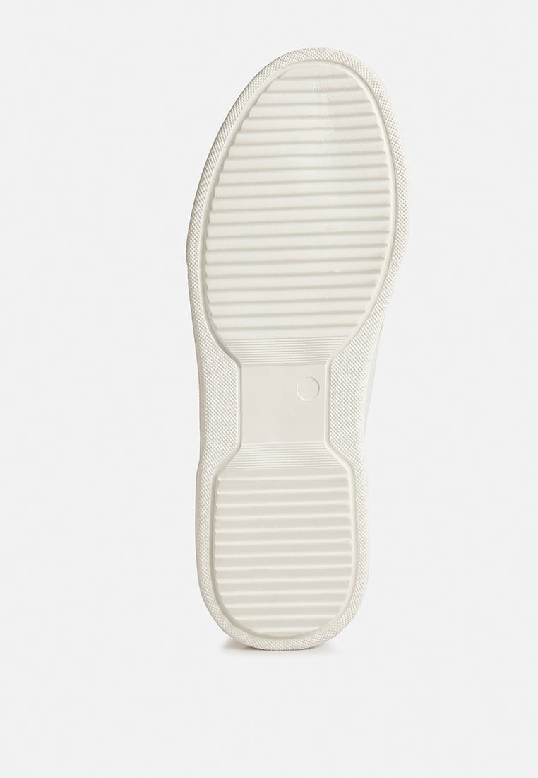 Baskets en cuir bicolore Kjaer