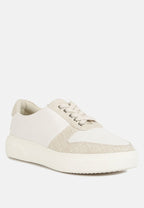 Baskets en cuir bicolore Kjaer