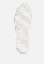 Baskets en cuir bicolore Kjaer
