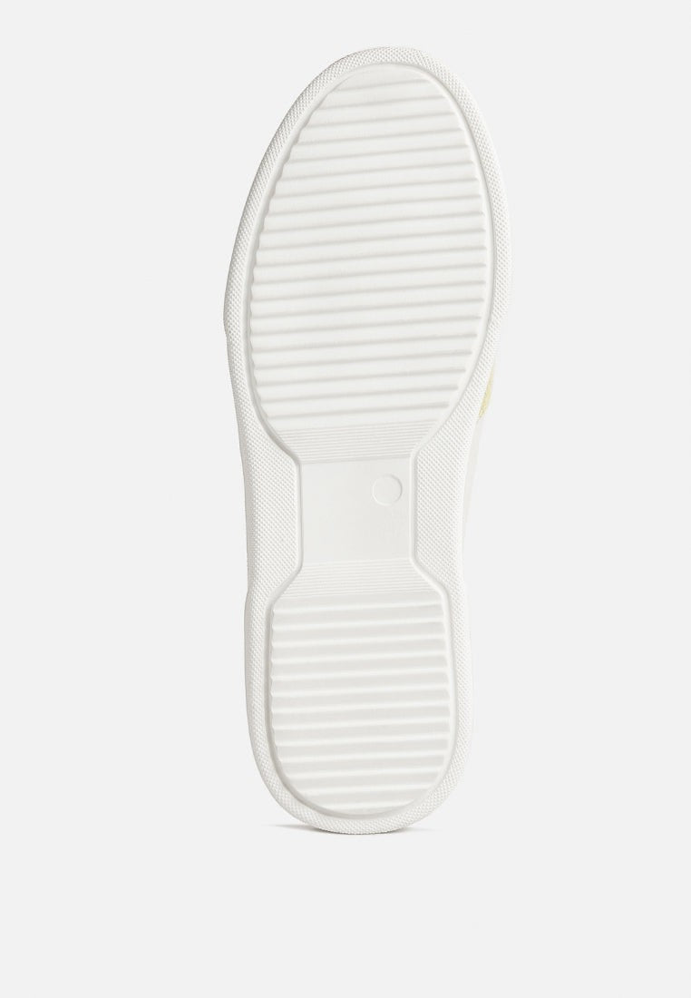 Baskets en cuir bicolore Kjaer