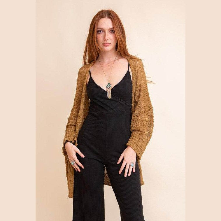 Knit Netted Cardigan - VacationGrabs