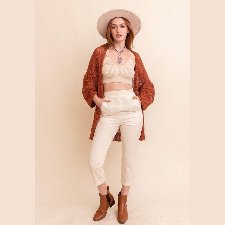 Knit Netted Cardigan - VacationGrabs