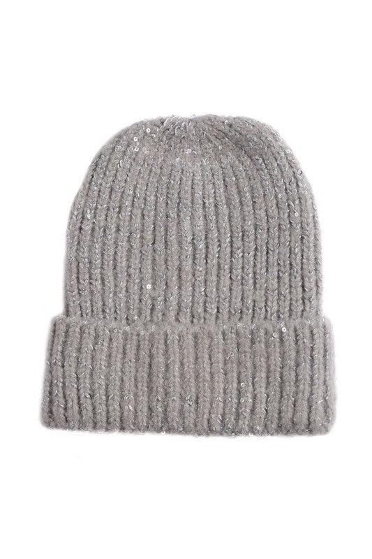Women's Accessories - Hats Knitted Sequin Beanie