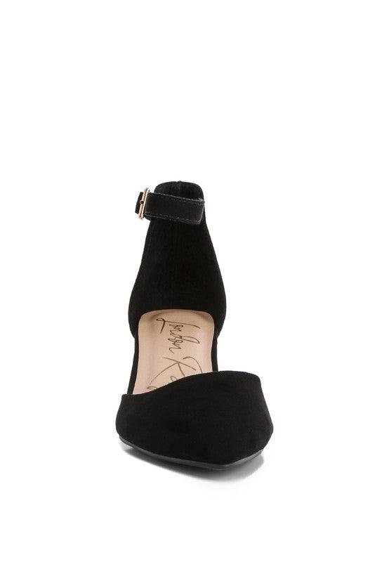 Women's Shoes - Heels Kody Suede Ankle Strap Block Heel Sandals