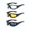 Goggles for motorcycle, black frame, UV protection, versatile for riding