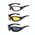 Goggles for motorcycle, black frame, UV protection, versatile for riding