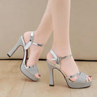 Women's Shoes - Heels Korean Platform Buckle High Heels Summer Shoes