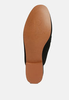 Krizia Chunky Chain Suede Slip On Mules