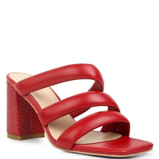Women's Shoes - Sandals Kywe Textured Heel Chunky Strap Sandals