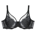 Black lace bras with intricate detailing for elegant lingerie