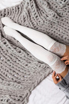 Women's Accessories Lace Topped Over the Knee Socks