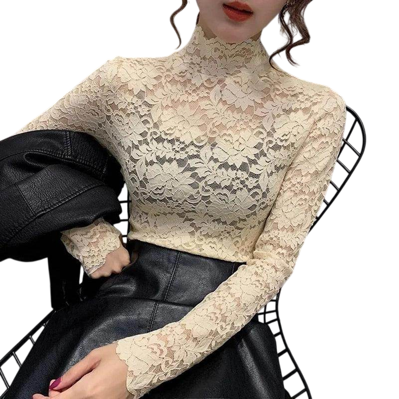 VacationGrabs Lace Tops for Women - Elegant Black Style