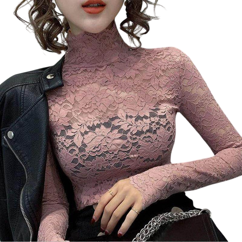 VacationGrabs Lace Tops for Women - Elegant Black Style