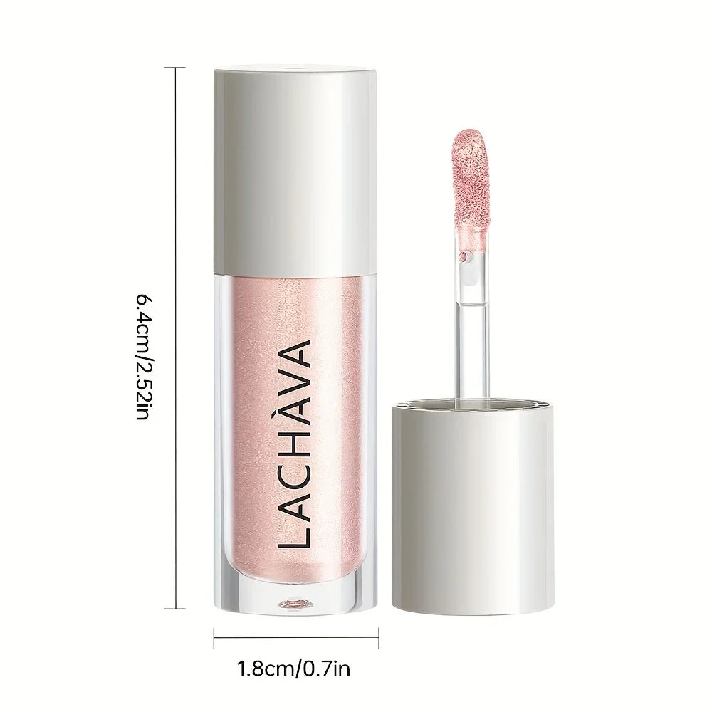 Lachava liquid eyeshadow in shimmering pink for vibrant eye looks