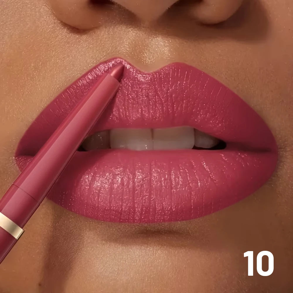 Lip liner with matte finish for defined lips with lip liner