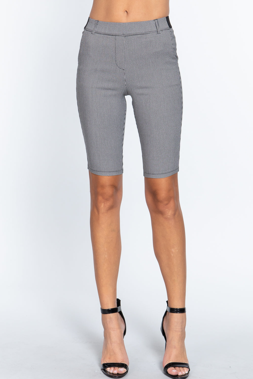 Women's gray ladies bermuda pants, perfect for casual outings