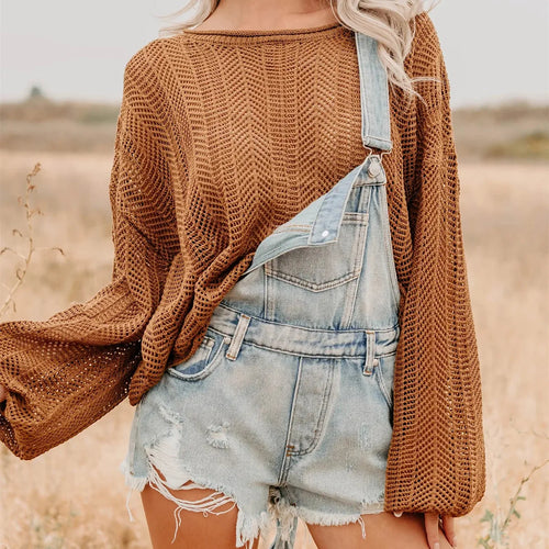 Ladies overalls denim, distressed shorts, casual summer outfit