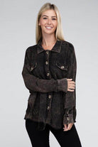 ZENANA ladies vacation style jacket in soft corduroy with button front and stylish pockets