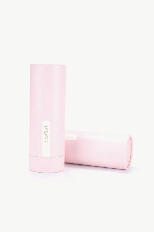 Lafeel eye brush set taupe in a stylish pink case for women’s beauty and personal care