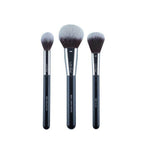 Lafeel makeup brush set with three brushes for flawless makeup application and blending