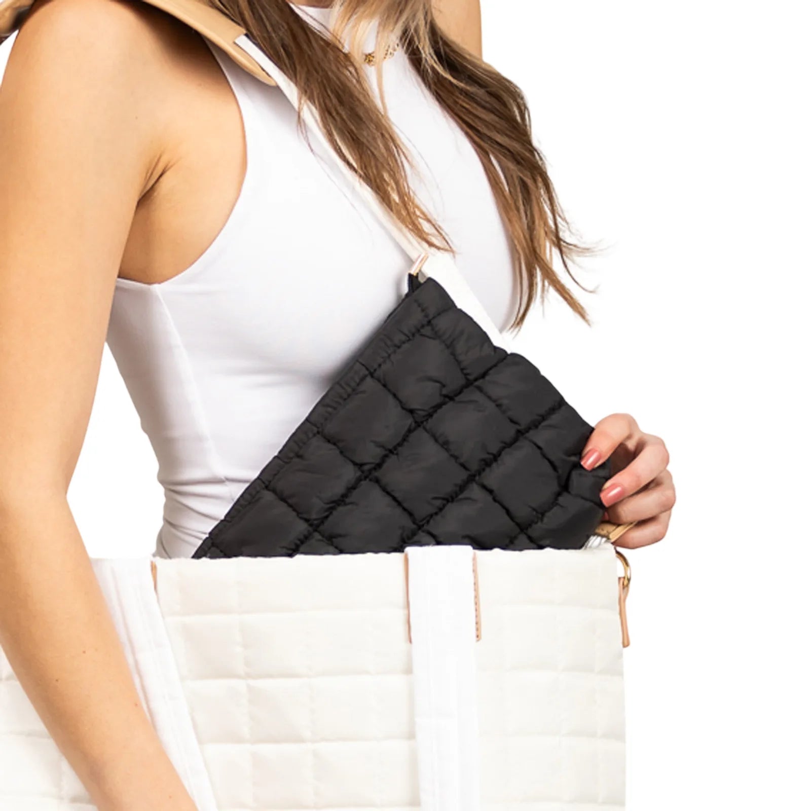 Lainey Quilted Puffer Clutch