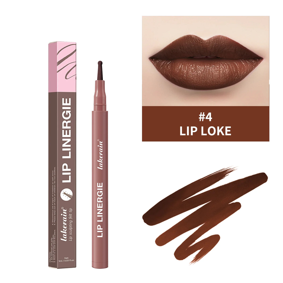 Lip Linergie brown lip liner for defined lips with lip liner