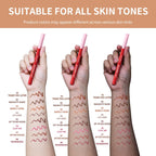 Lips with lip liner shades on diverse skin tones for all users