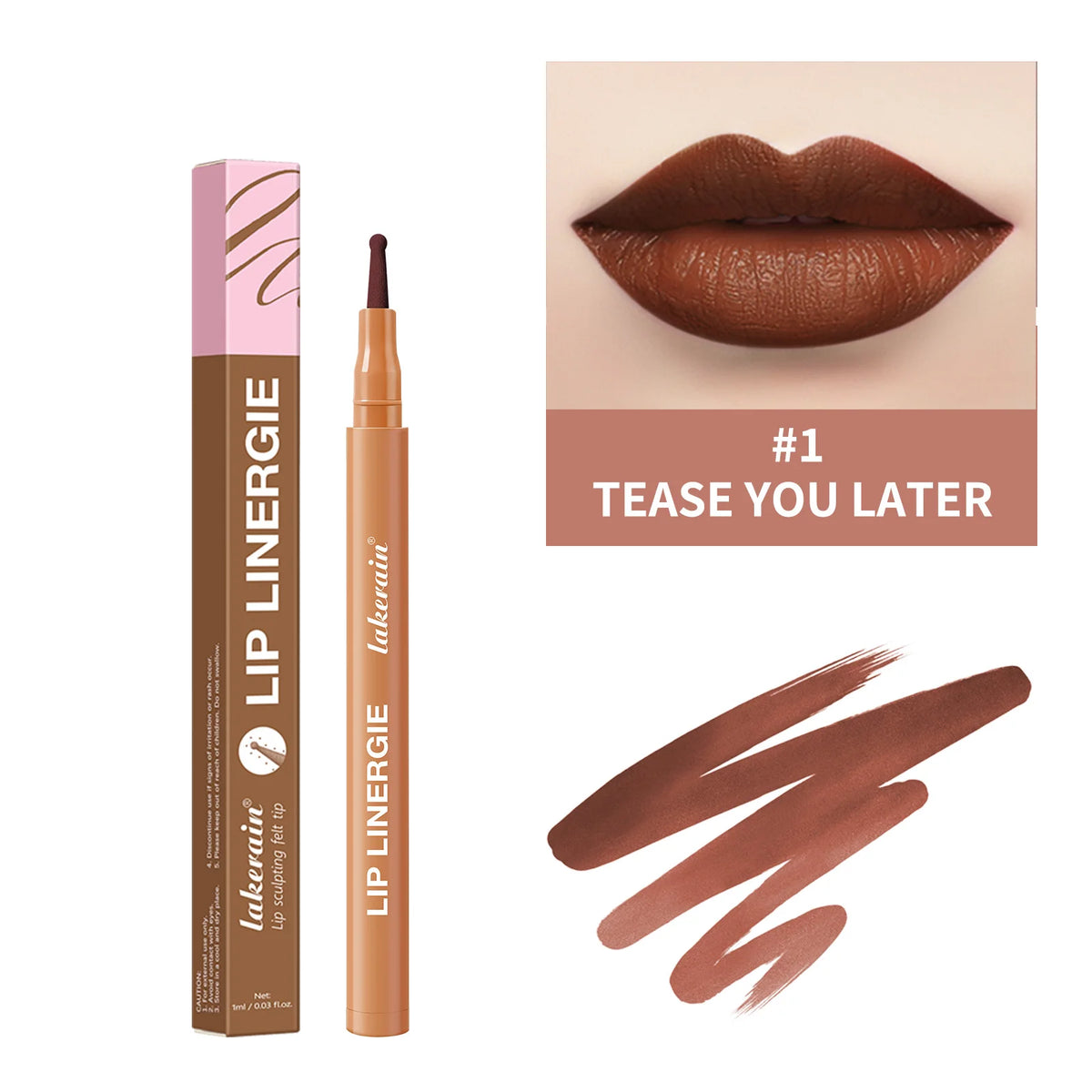 Lip Linergie in Tease You Later shade for perfectly defined lips with lip liner