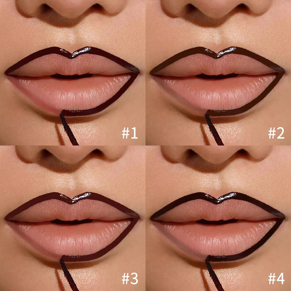 Peel off lip stain in rich burgundy, creates bold lip definition
