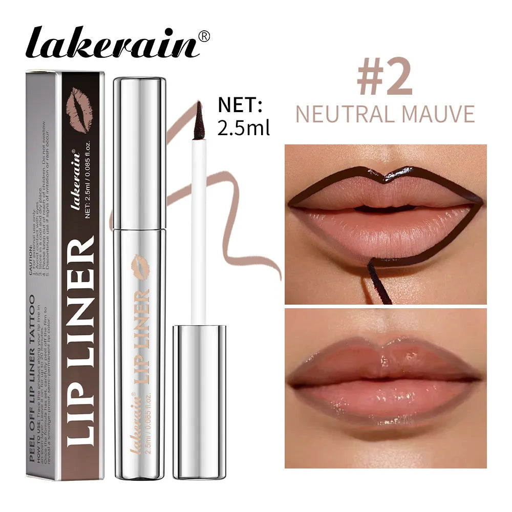 Lakerain peel off lip stain in Neutral Mauve for a long-lasting finish