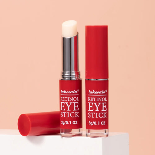 Red retinol eye cream for dark circles in stick form