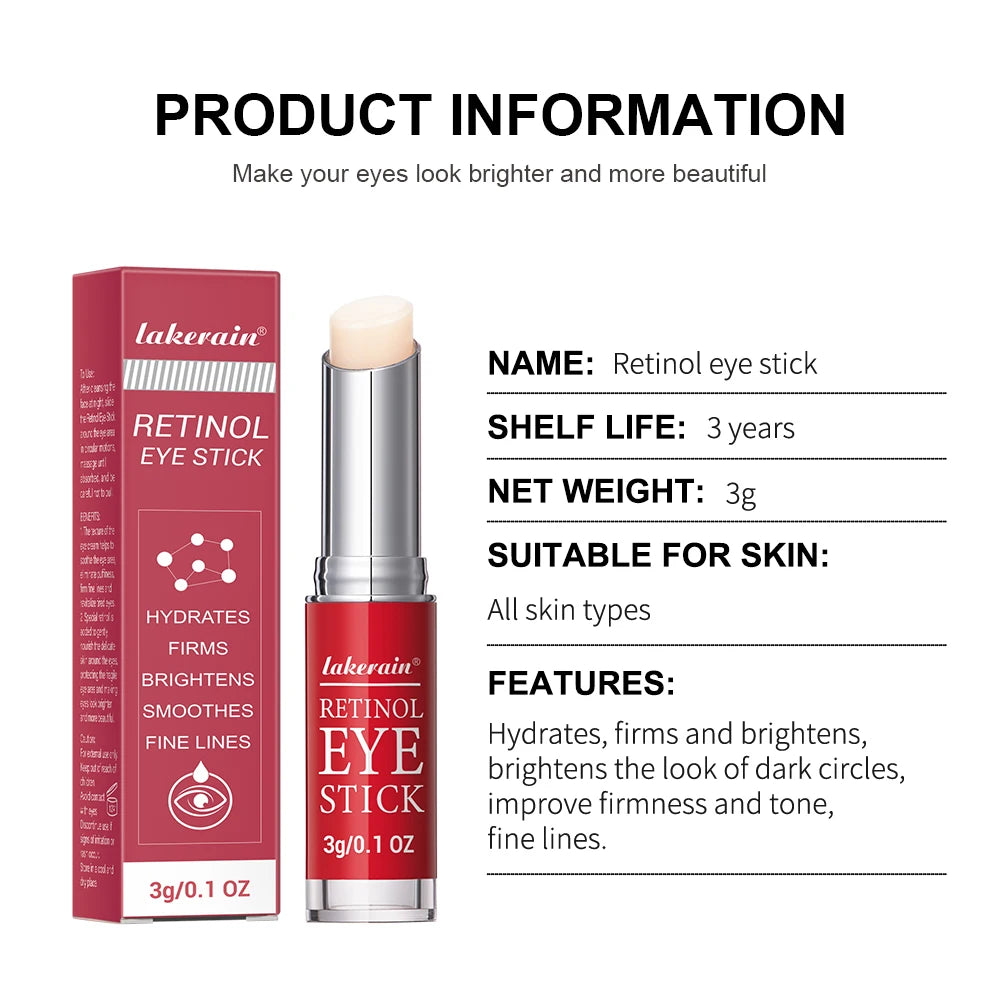 Retinol eye cream for dark circles, hydrating, smooths fine lines