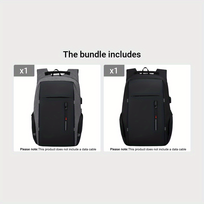 gray and black laptop backpack set for work and travel