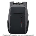 Gray laptop backpack with multiple pockets for travel and daily use
