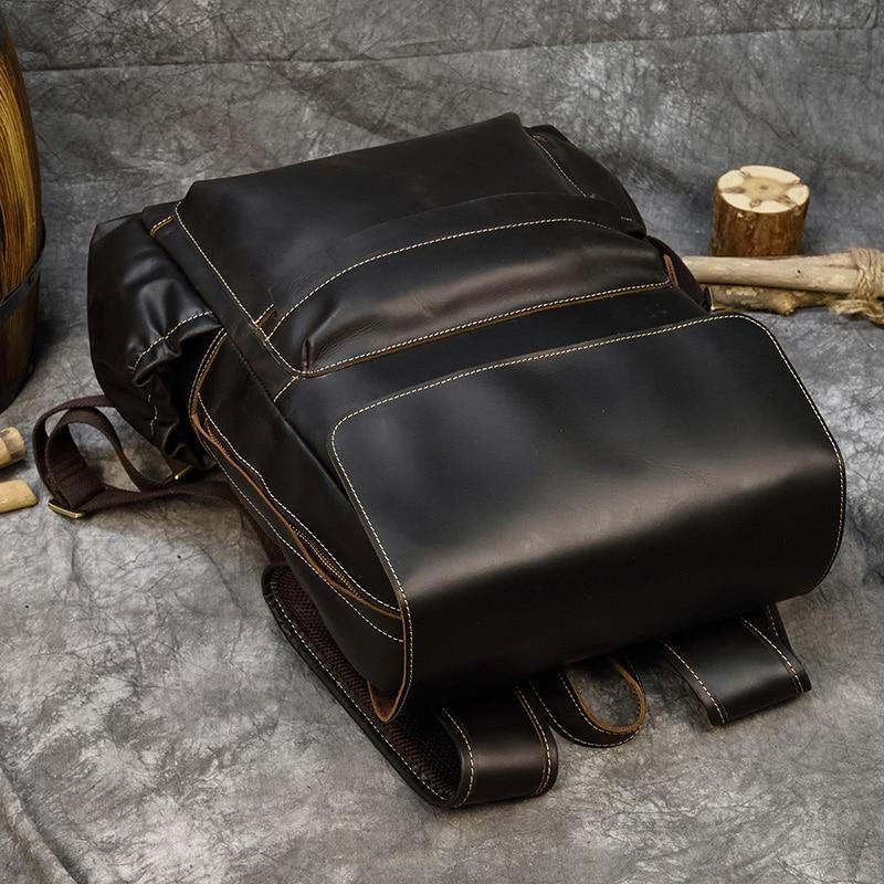 Luggage & Bags - Backpacks Laptop Leather Backpacks For Men Soft Leather Backpacks Travel