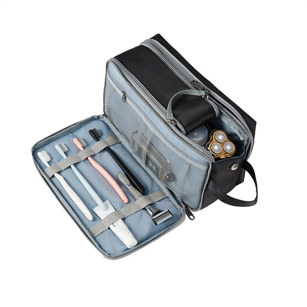 Travel Essentials - Toiletry Bags Large Capacity Full Open Makeup Organizer Handheld Cosmetic Bag
