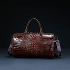Luggage & Bags - Duffel Large Capacity Shoulder Duffel Textured Leather Bag