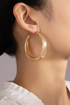 Women's Jewelry - Earrings Large hollow puffy hoof earrings