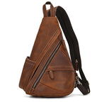 VacationGrabs large leather crossbody bag, brown, stylish and functional