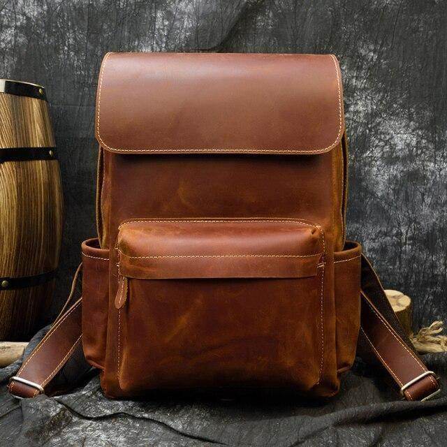 Large leather travel bags from VacationGrabs featuring a stylish design and spacious compartments