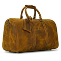 Large leather weekend bag from VacationGrabs with sturdy handles and a spacious interior for travel