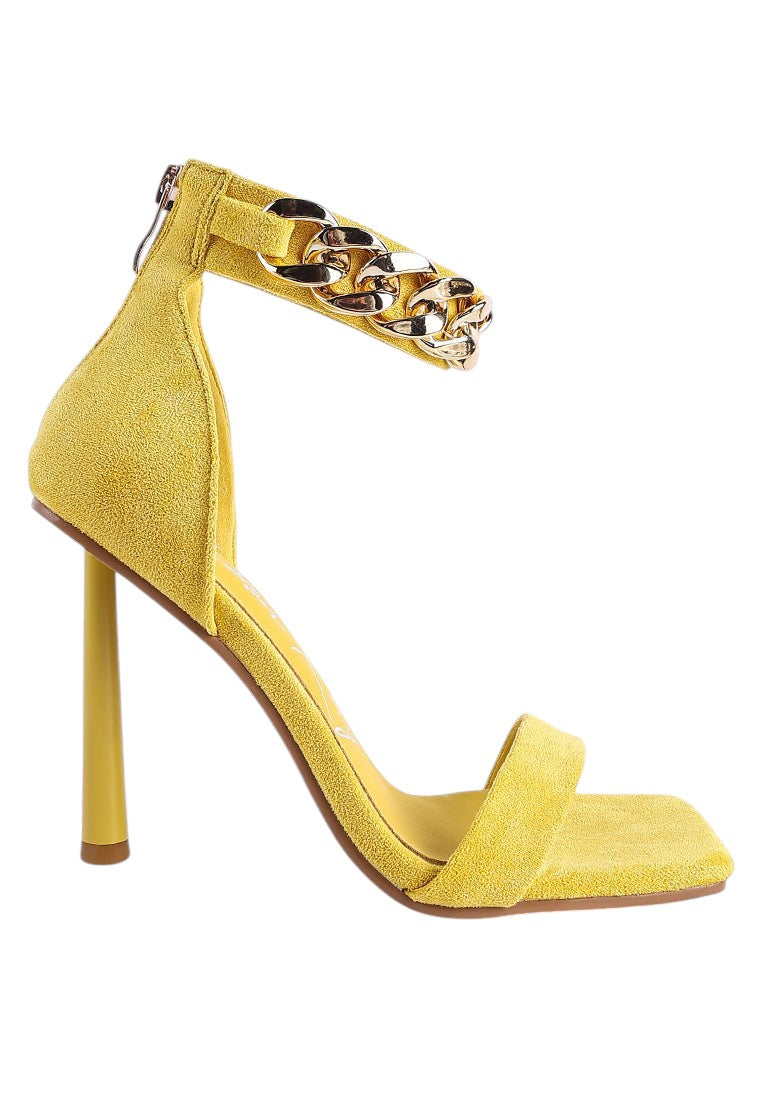 Last Sip Micro Suede High Heel Sandals