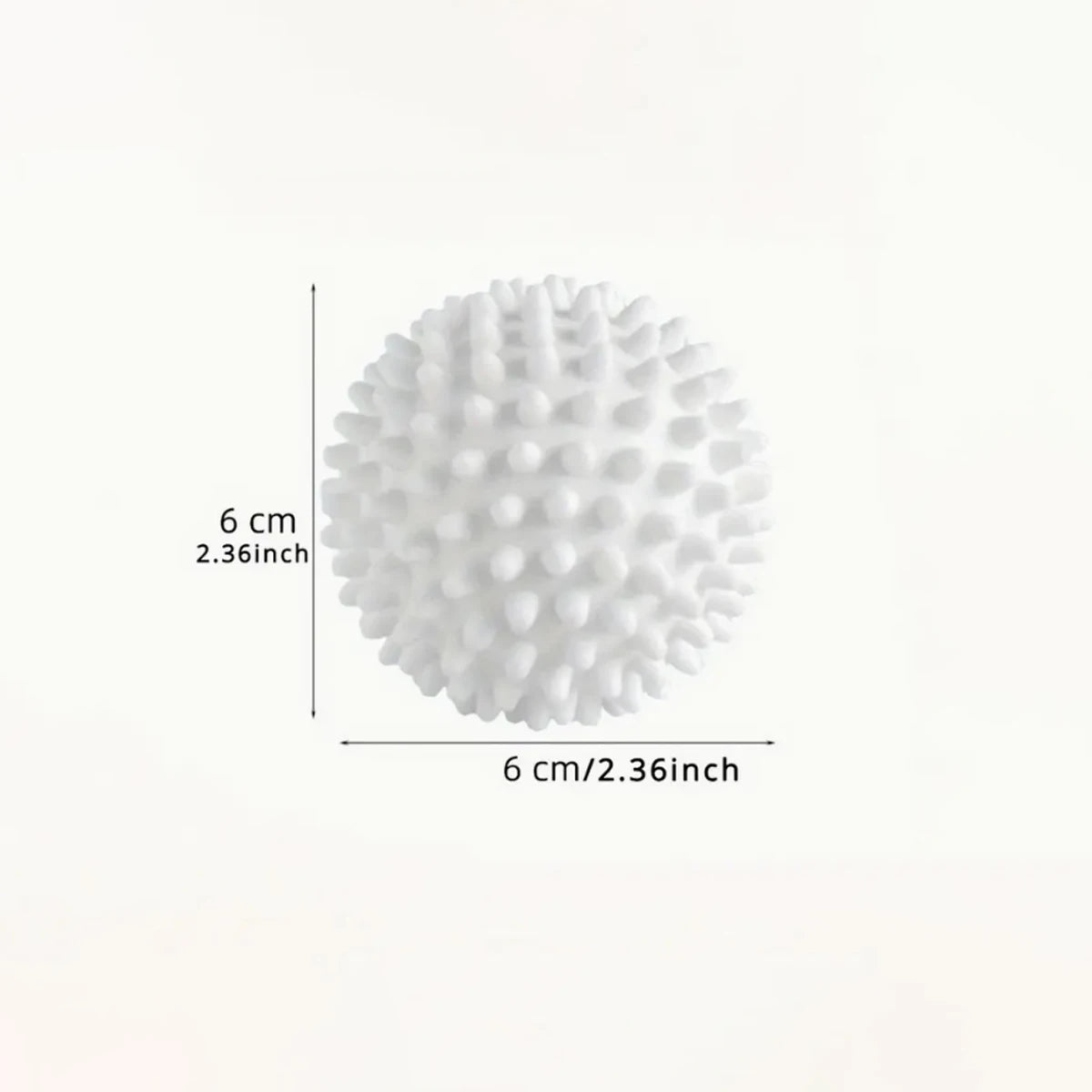White laundry hair removal ball, silicone material, removes lint and pet hair