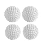 White laundry hair removal ball for effective lint and hair capture