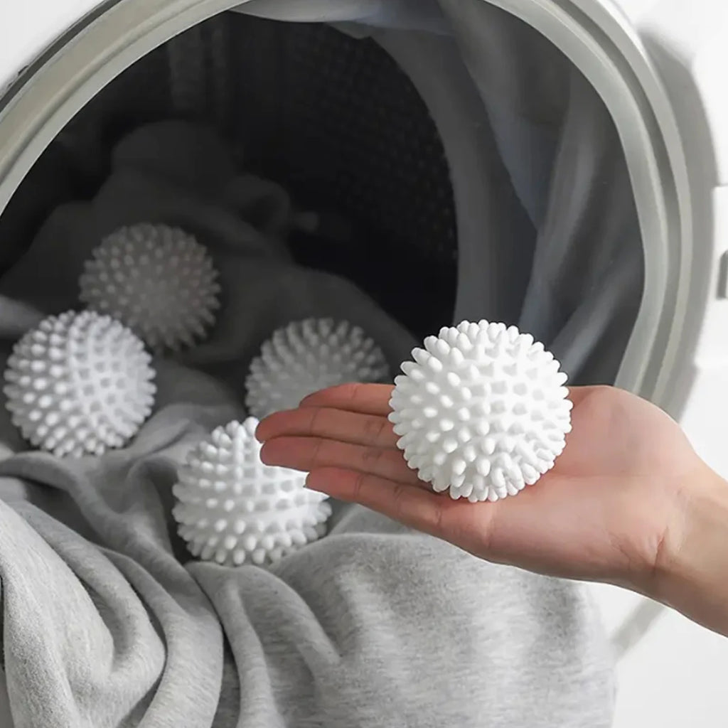 White laundry hair removal ball for effective pet hair removal