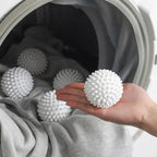 White laundry hair removal ball for effective pet hair removal